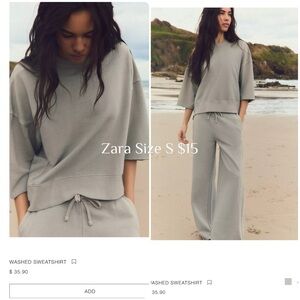 Zara Light Gray Relaxed Fit Set